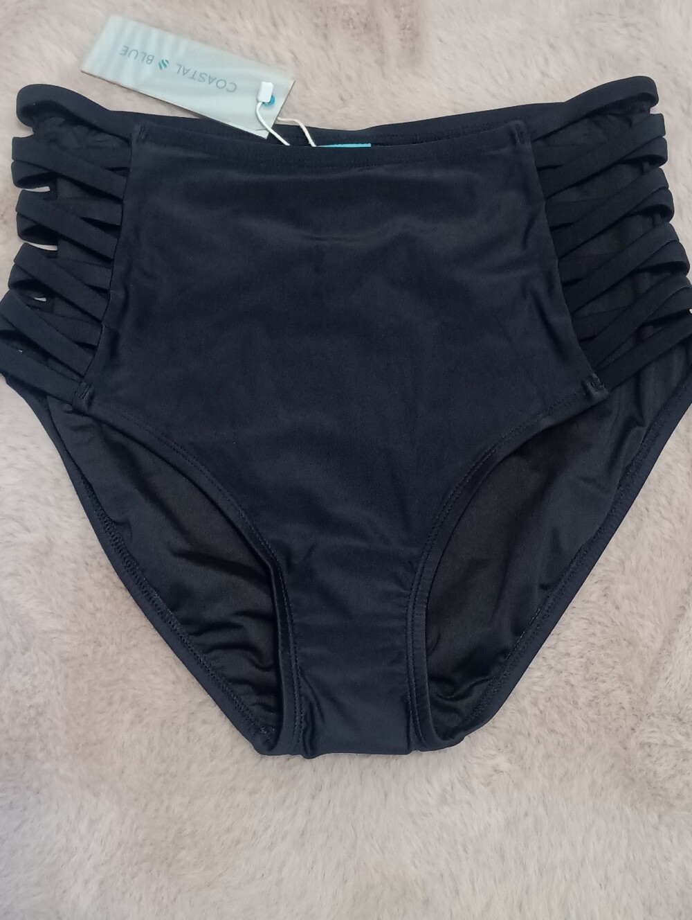 Coastal Blue High Rie Swim Bikini Bottom